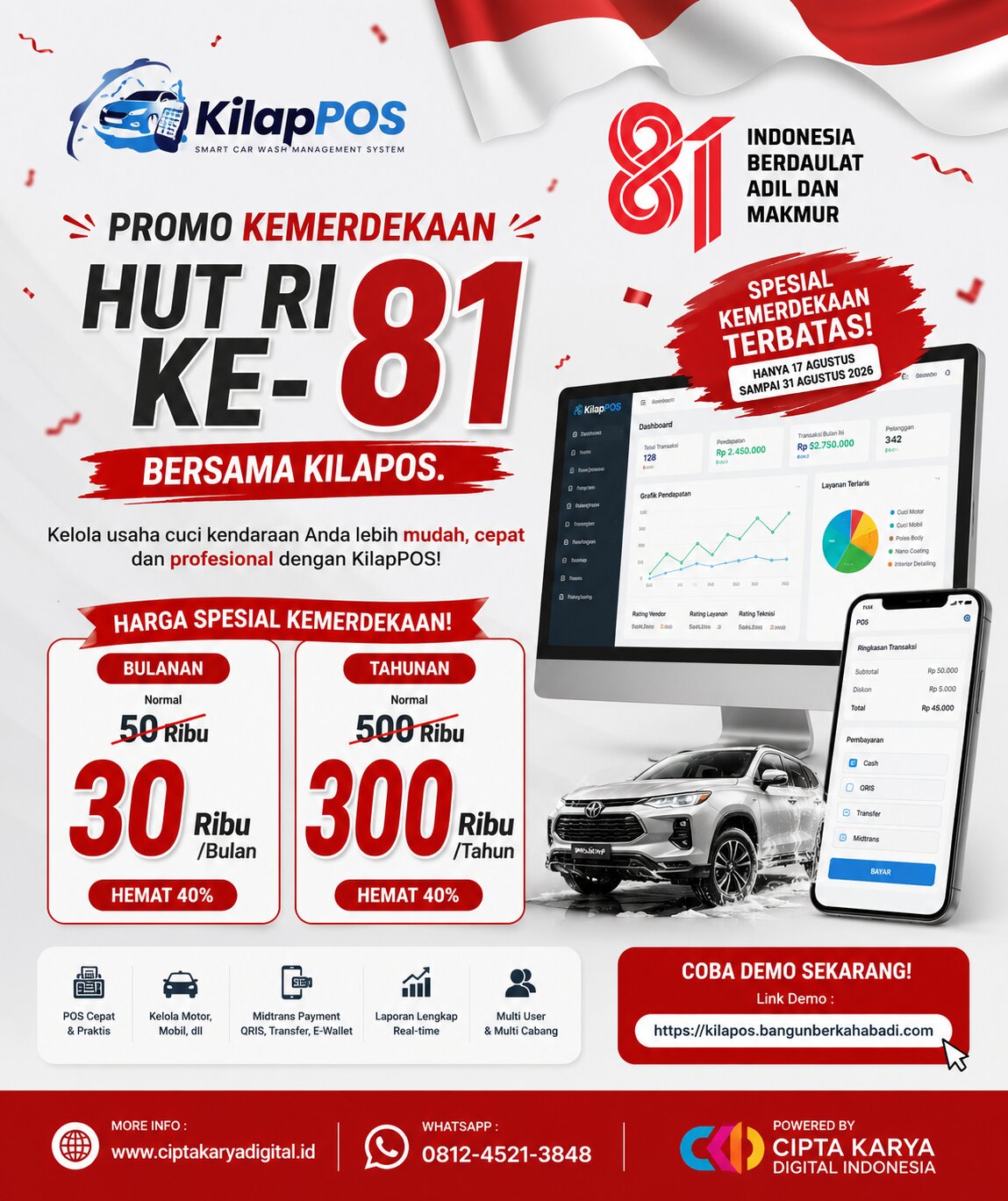 Promo Kemerdekaan RI ke 81
